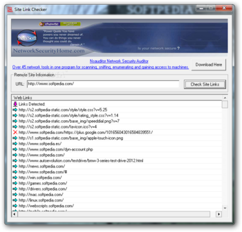 SiteLinkChecker screenshot