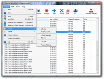 Sitemap Writer Pro screenshot 3