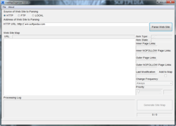 SiteMapOrganizer screenshot