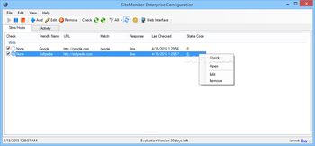 SiteMonitor Enterprise screenshot