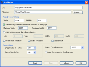 SiteShoter screenshot 2