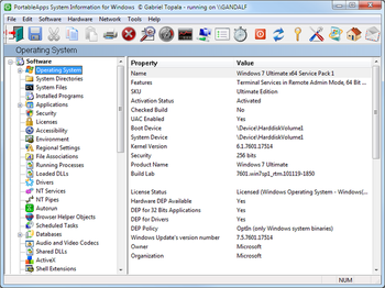 SIW (System Information for Windows) Portable screenshot