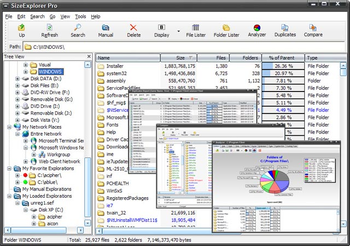 SizeExplorer Lite screenshot