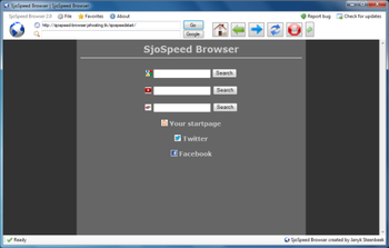 SjoSpeed Browser screenshot