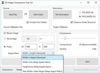 SK Image Compression Tool screenshot 2
