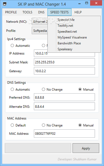 SK IP and MAC Changer screenshot 5