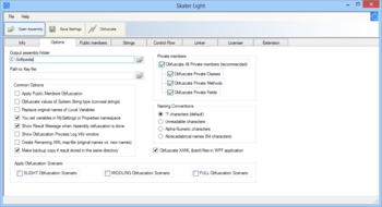 Skater Light (formerly Skater .NET Obfuscator Freeware Light) screenshot
