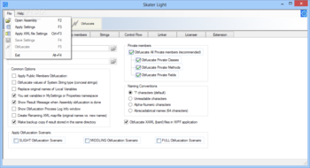 Skater Light (formerly Skater .NET Obfuscator Freeware Light) screenshot 2