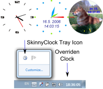 Skinny Clock screenshot