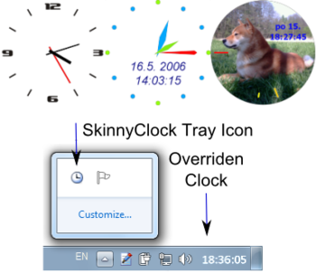 Skinny Clock screenshot 2