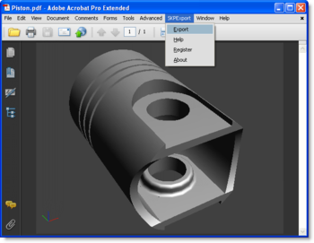 SKP Export for Acrobat screenshot