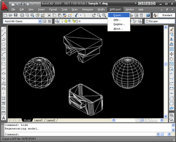 SKP Export for AutoCAD screenshot 2