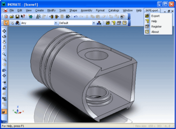 SKP Export for INOVATE screenshot