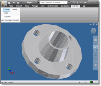 SKP Import for Inventor screenshot