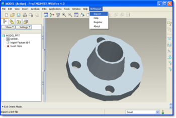 SKP Import for Pro/ENGINEER screenshot