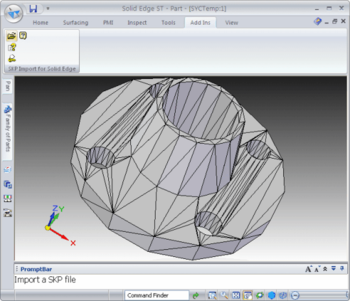SKP Import for Solid Edge screenshot