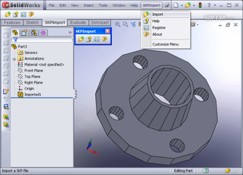 SKP Import for SolidWorks screenshot 2