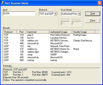 SkPortScan ActiveX Control screenshot 2