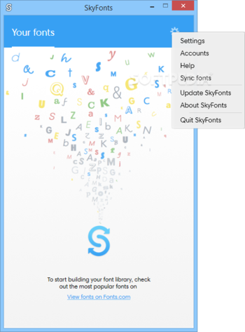 SkyFonts  screenshot