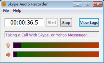 Skype Audio Recorder screenshot