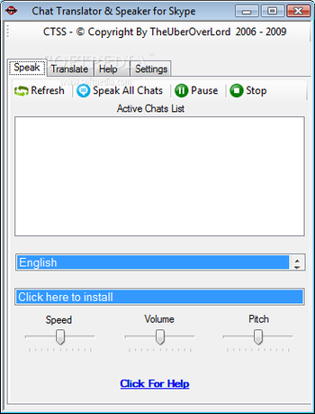 Skype Chat Language Translator and Speaker screenshot 4