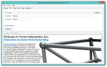 Skype Contact Explorer screenshot 2