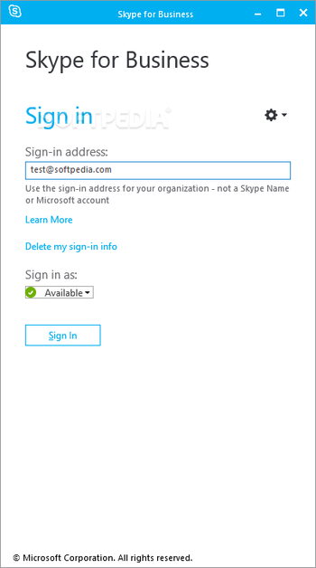 Skype for Business screenshot