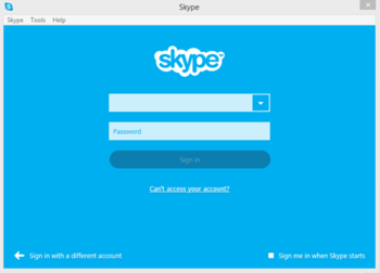 Skype screenshot