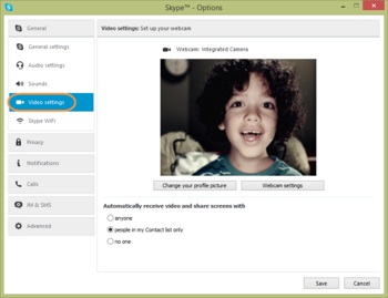 Skype screenshot