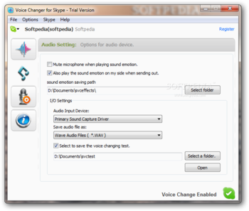 Skype Voice Changer screenshot 2