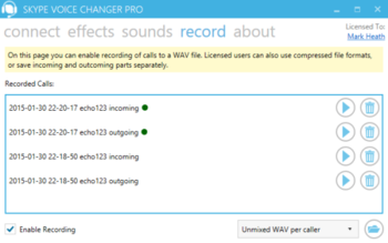 Skype Voice Changer Pro screenshot