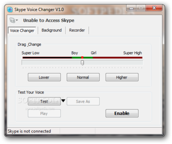 Skype Voice Changer screenshot