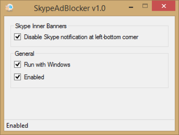 SkypeAdBlocker screenshot