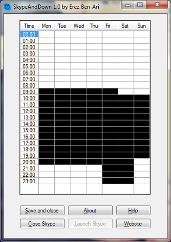 SkypeAndDown screenshot