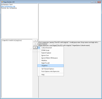 SL Regex Builder screenshot 2