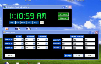 SL Talking Alarm Clock 2011 screenshot