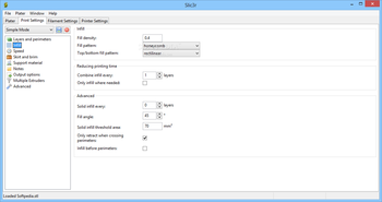 Slic3r screenshot 6