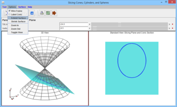 Slicing Cones, Cylinders, and Spheres screenshot 2