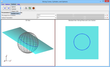 Slicing Cones, Cylinders, and Spheres screenshot 3