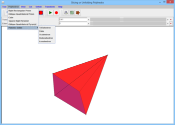 Slicing or Unfolding Polyhedra screenshot 2