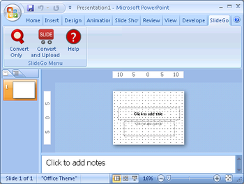 SlideGo Add-in for PowerPoint screenshot