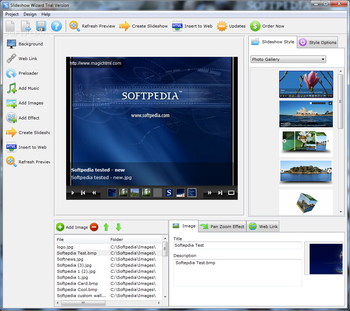 Slideshow Wizard screenshot