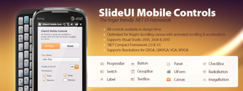 SlideUI Mobile Controls screenshot