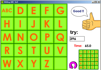 Sliding ABC 5x5 screenshot