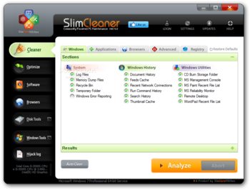 SlimCleaner screenshot