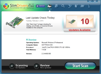 SlimDrivers screenshot