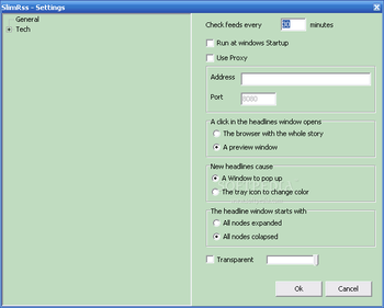 SlimRss screenshot