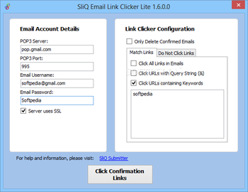 SliQ Email Link Clicker Lite screenshot