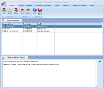 SliQ Invoicing and Quoting MC screenshot