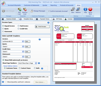 SliQ Invoicing and Quoting Plus screenshot